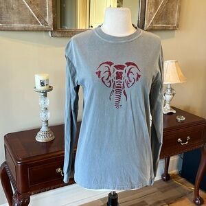 University of Alabama Comfort Colors Long Sleeve T Shirt Womens Small